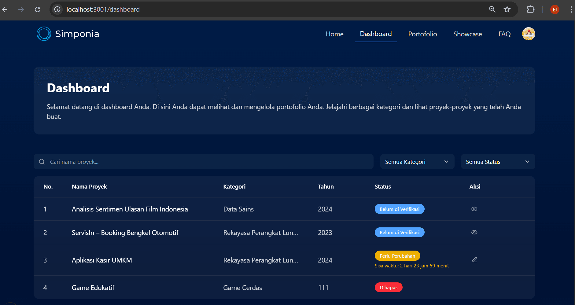 Simponia - Community Management System
