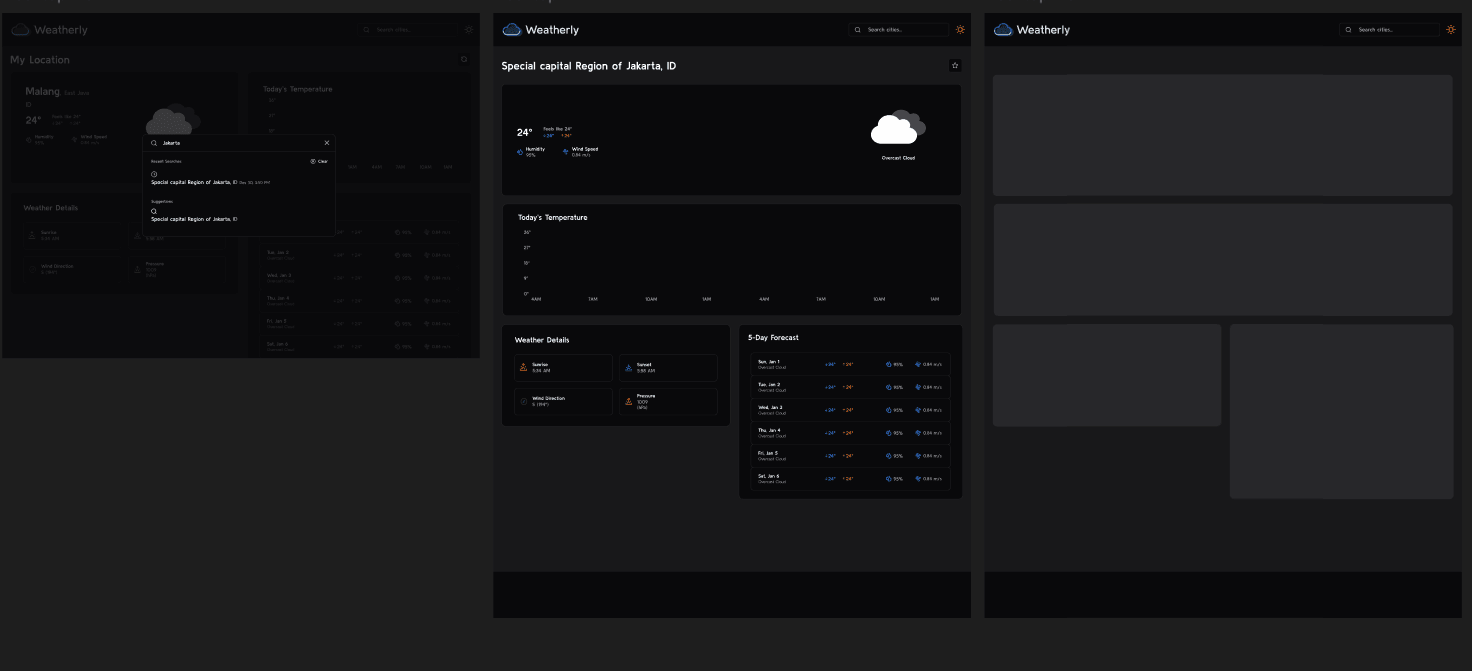 Weatherly - UI/UX Design